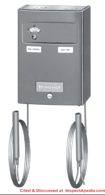 Honeywell L40331A Pool Aquastat Control Manual at InspectApedia.com
